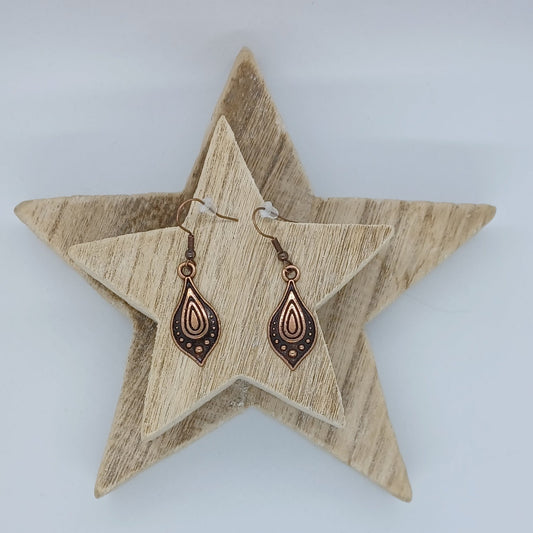 Cute copper dangle earrings