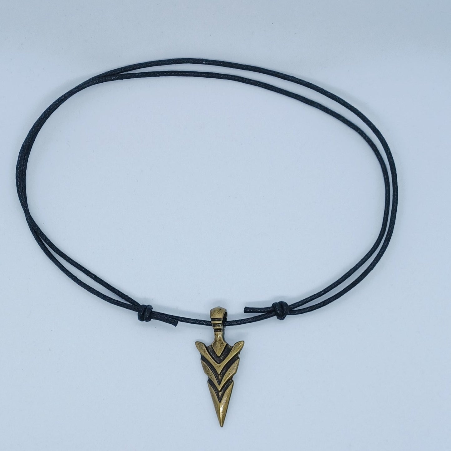 Bronze arrowhead necklace