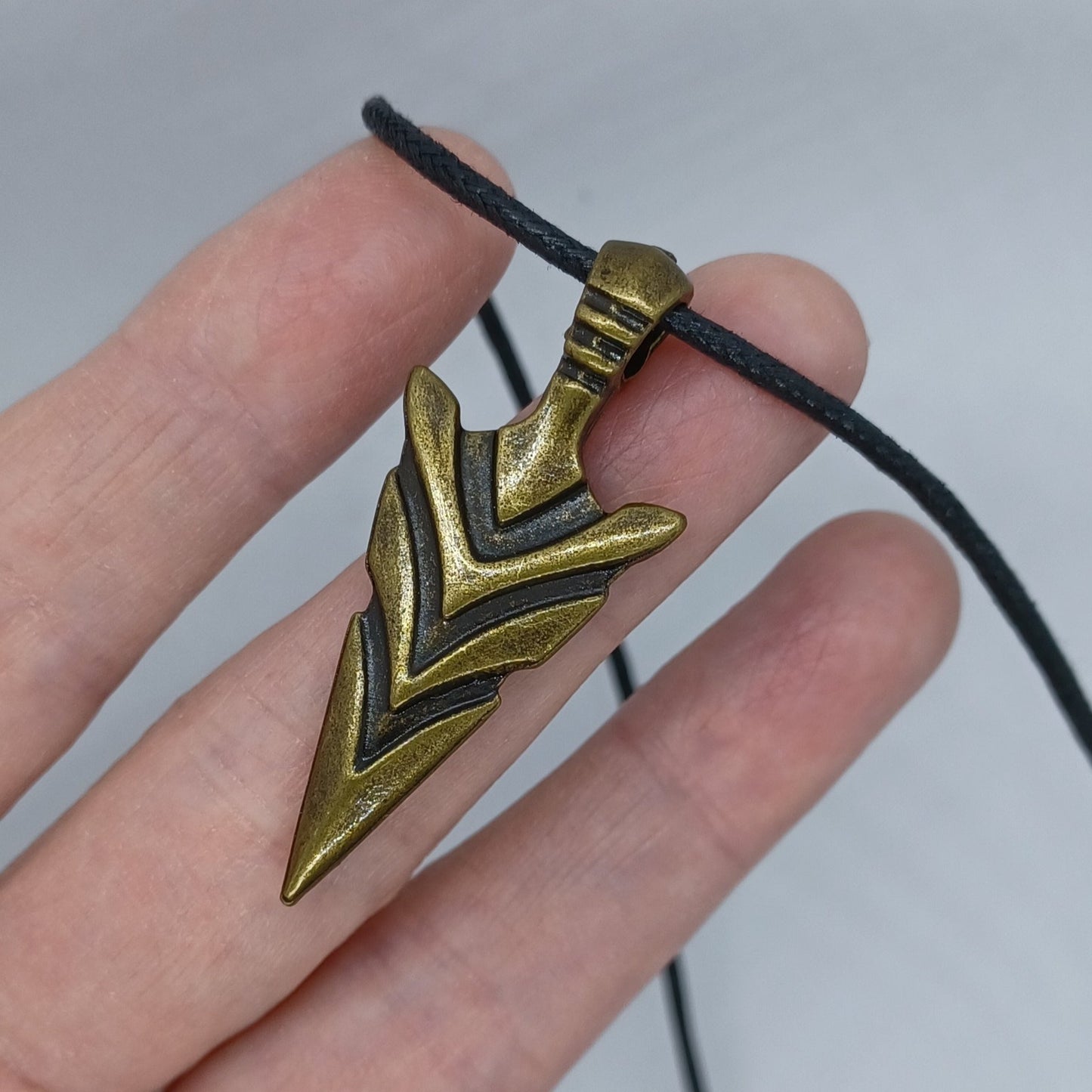 Bronze arrowhead necklace