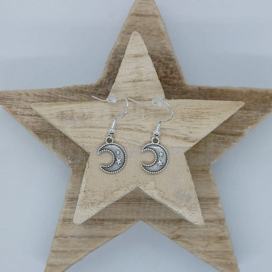 Cute moon earrings