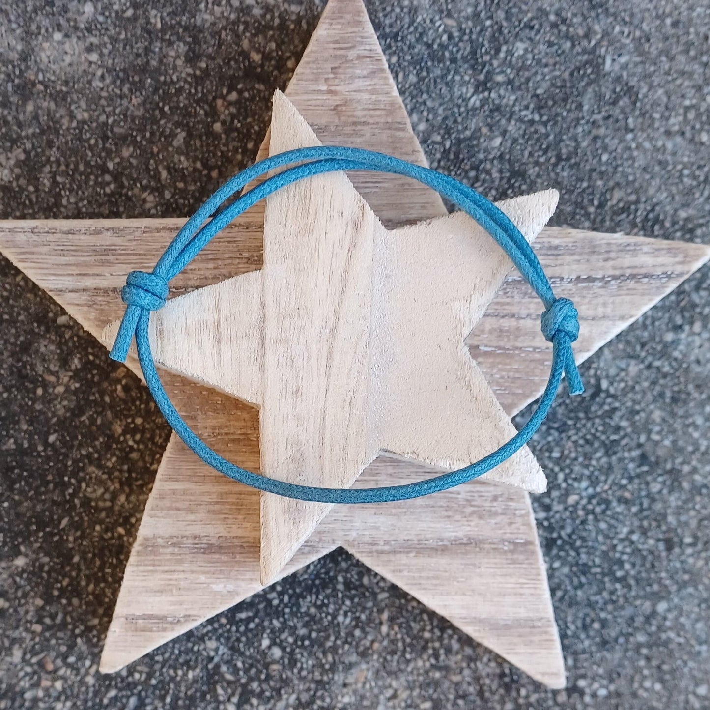 Denim coloured cord bracelet