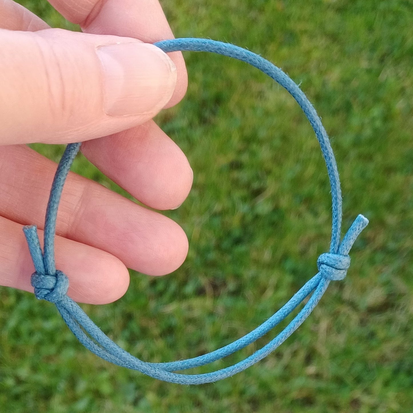 Denim coloured cord bracelet