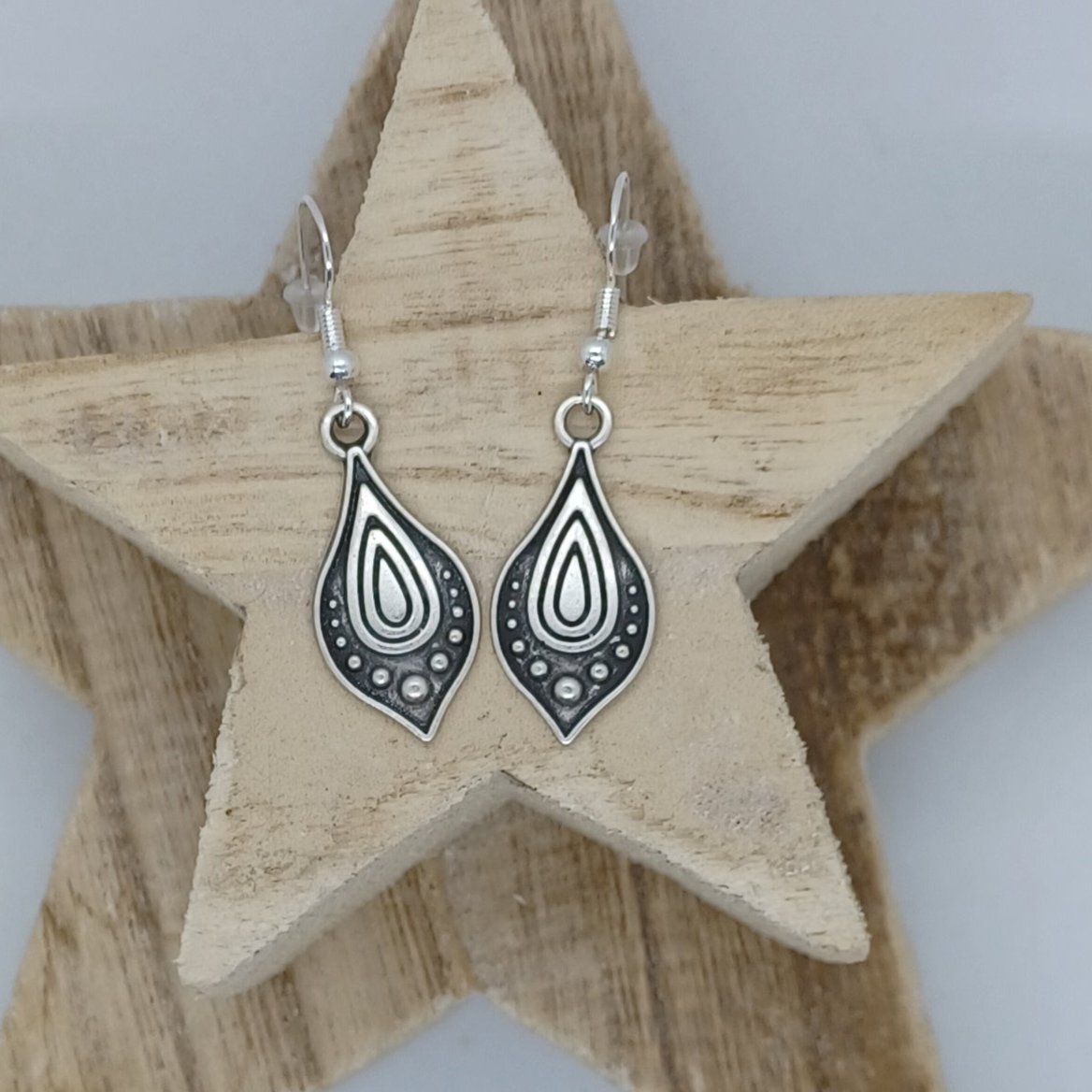 Cute silver dangle earrings