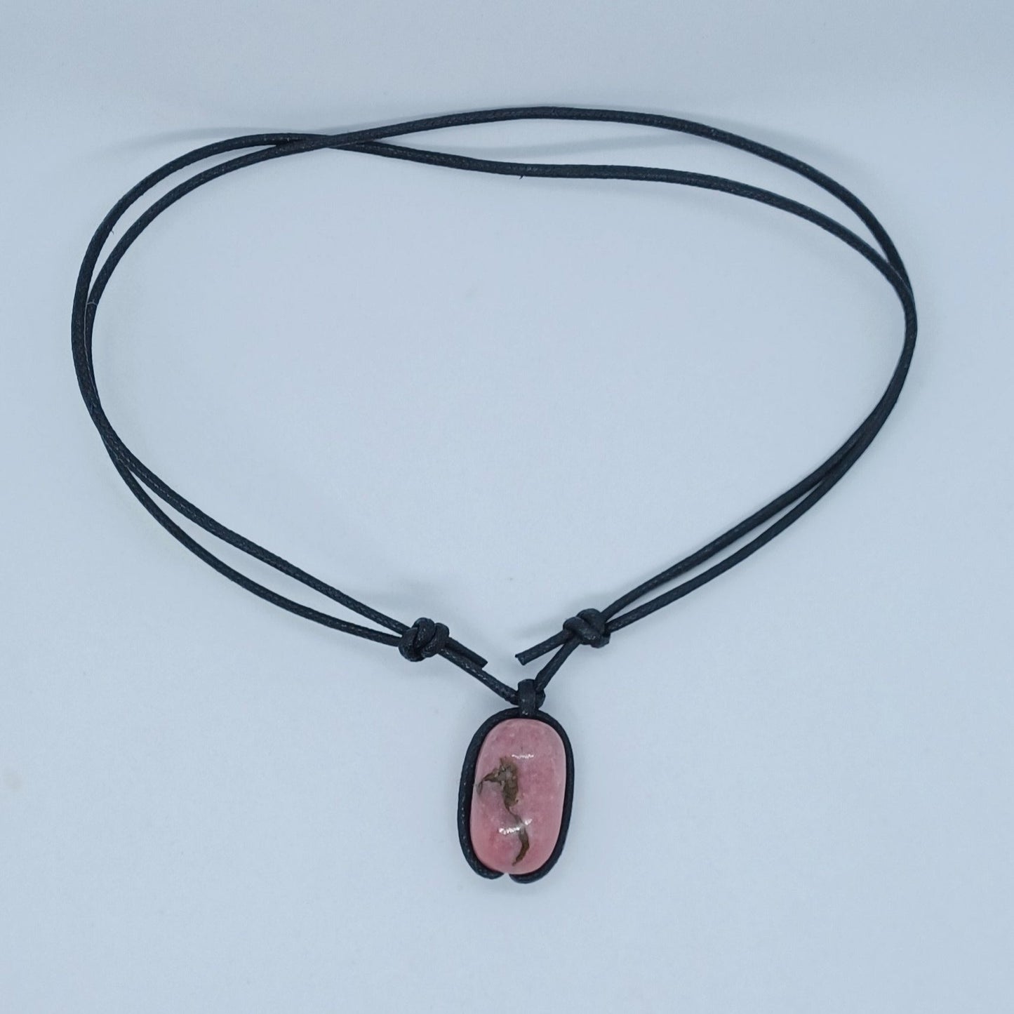 Rhodonite gemstone necklace