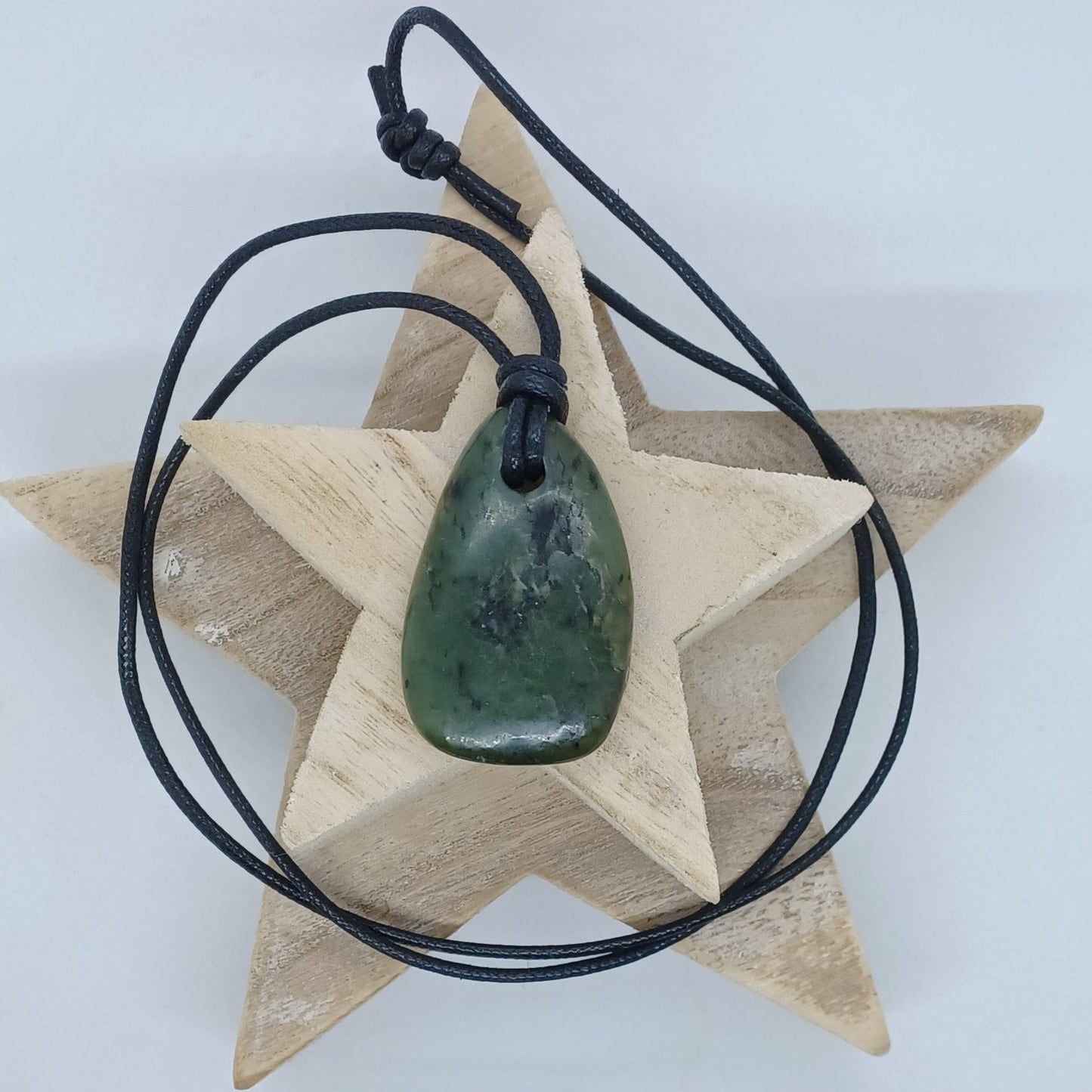 Nephrite Jade sliding knot necklace