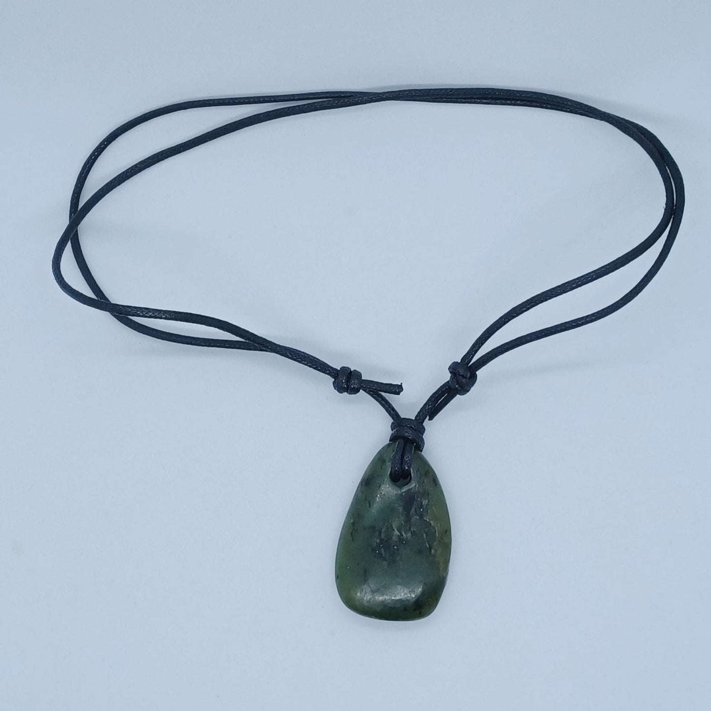 Nephrite Jade sliding knot necklace