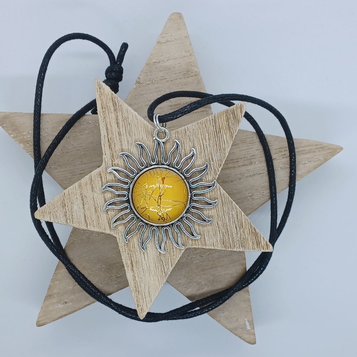 Sun cord necklace